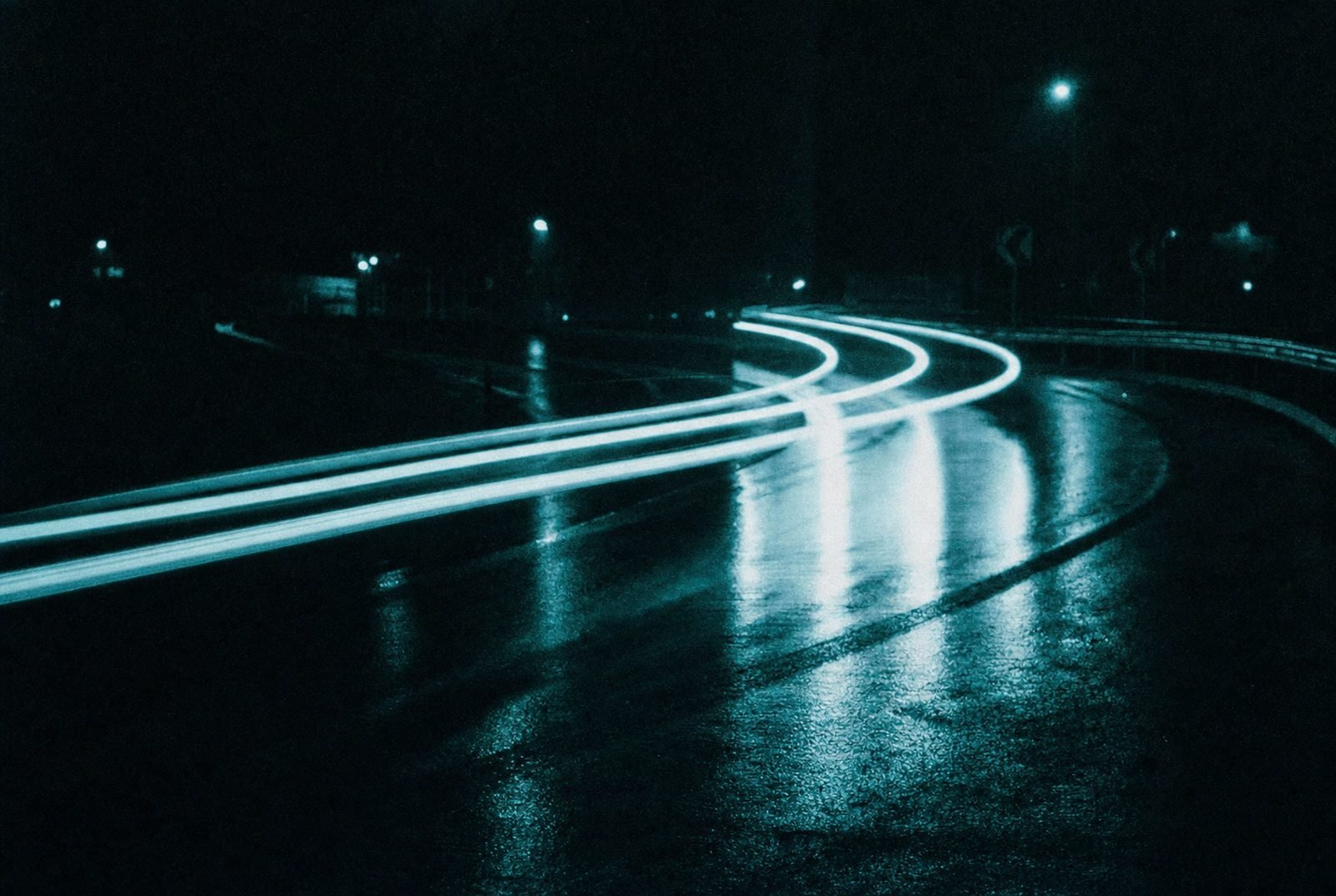 Classic performance car detail at night